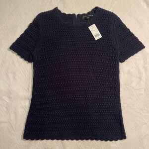 NWT - Banana Republic Dark Blue knit top Size: M